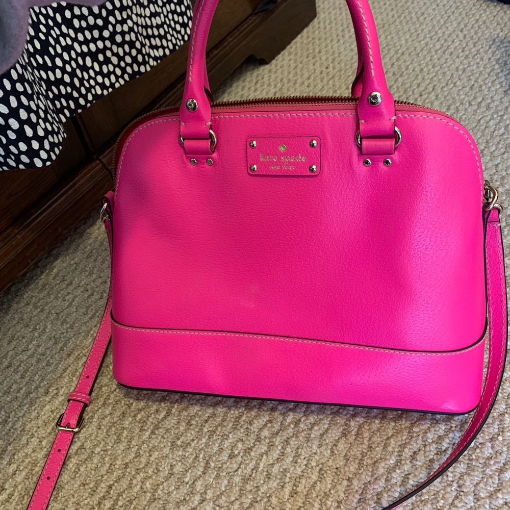 Hot pink large Kate Spade Cross Body Bag